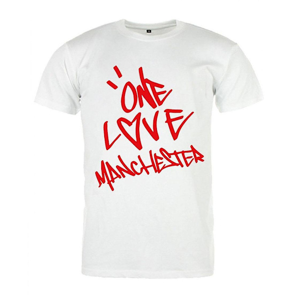 Ariana Grande T-paita Valkoinen One Love Manchester M