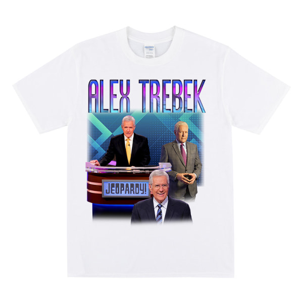 ALEX TREBEK Hyllest T-skjorte White M