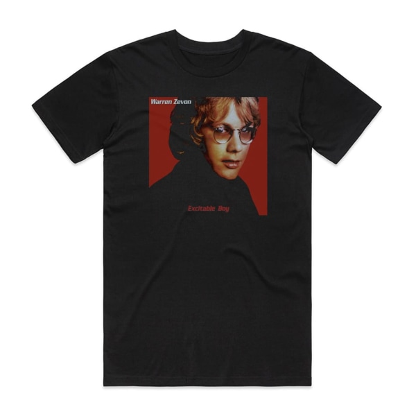 Warren Zevon Excitable Boy Album Cover T-skjorte Svart XXXL