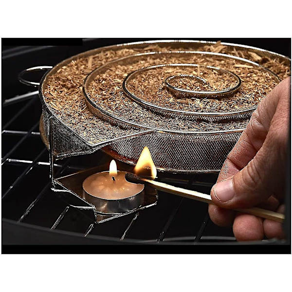 Bbq Røg Køleskab-røget Kassette Partikel Røget Kød Og Fisk Rustfrit Stål Grill