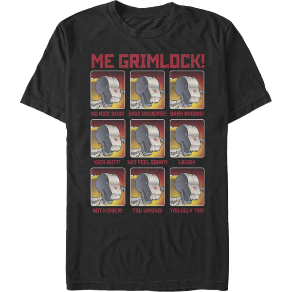 The Many Moods Of Grimlock Transformers T-shirt L