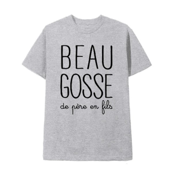 Far T-shirt Beau Gosse De Pere En Fils Grå T-shirt S