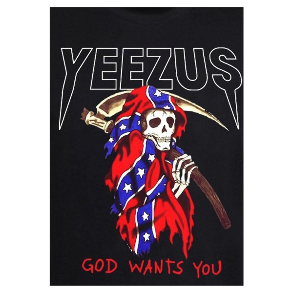 Yeezus Tour T-shirt Kanye West Döden Gud Vill Ha Dig XXL