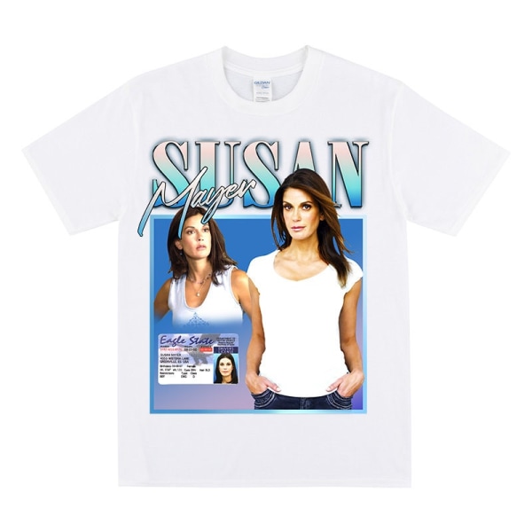 SUSAN MAYER Homage T-skjorte White XL