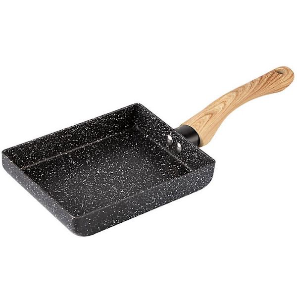 Paistinpannu tamagoyaki omeletti musta tarttumaton omeletti pannukakku keittiö pannulle kaasulle