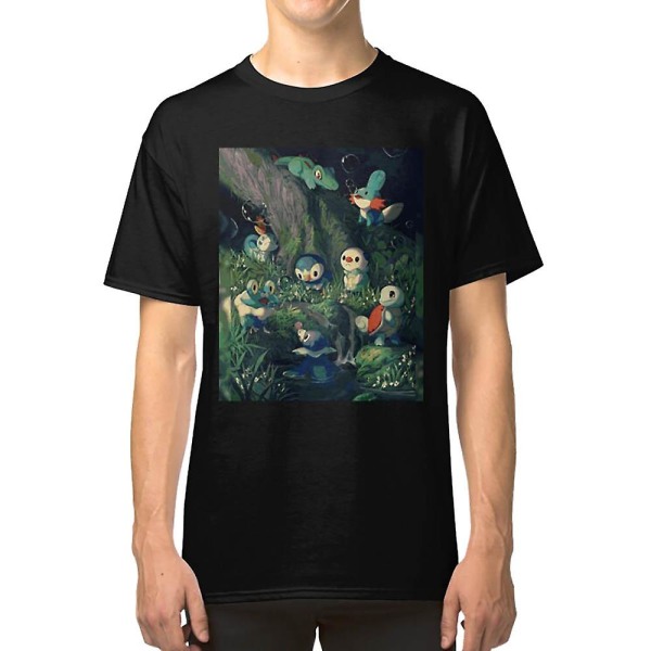 Water Starters Chilling In The Forest - Pocket Monsters T-paita XXL