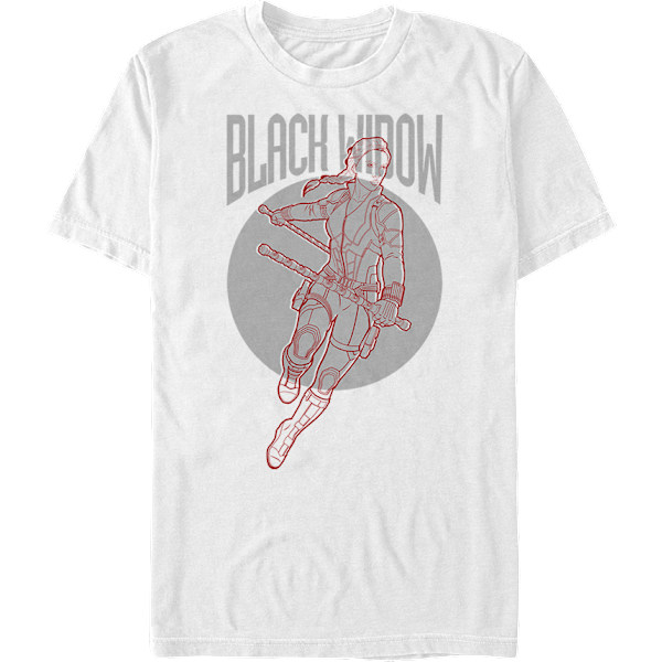 Black Widow Sketch Avengers Endgame T-shirt Ny M
