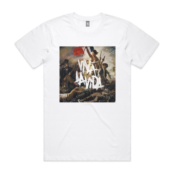 Coldplay Viva La Vida Or Death And All His Friends Album Cover T-shirt Vit XXXL