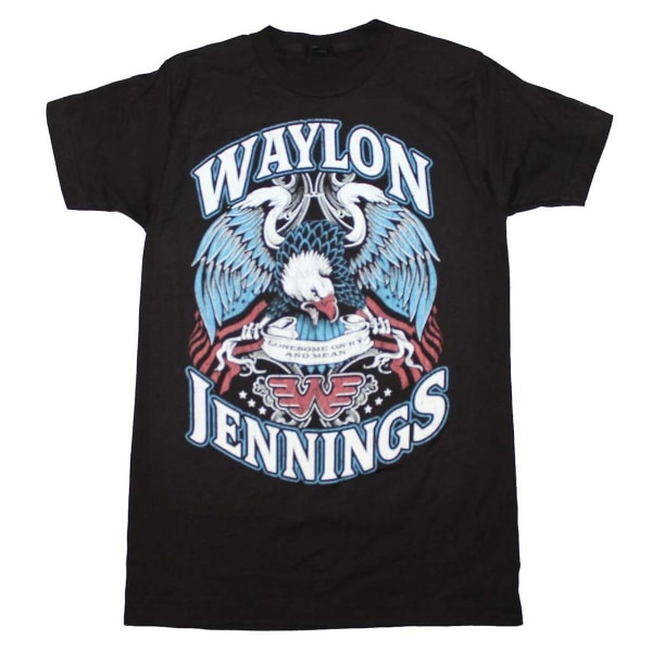 Waylon Jennings T-paita Waylon Jennings Lonesome T-paita L