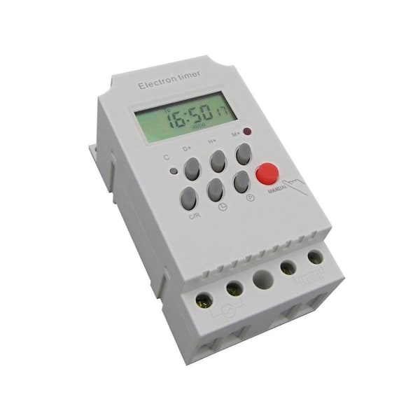 Kg316t-Ii DIN-skena mikrodatorklockstyrning omkopplare tidstyrning timer AC 220v 25A digital timer