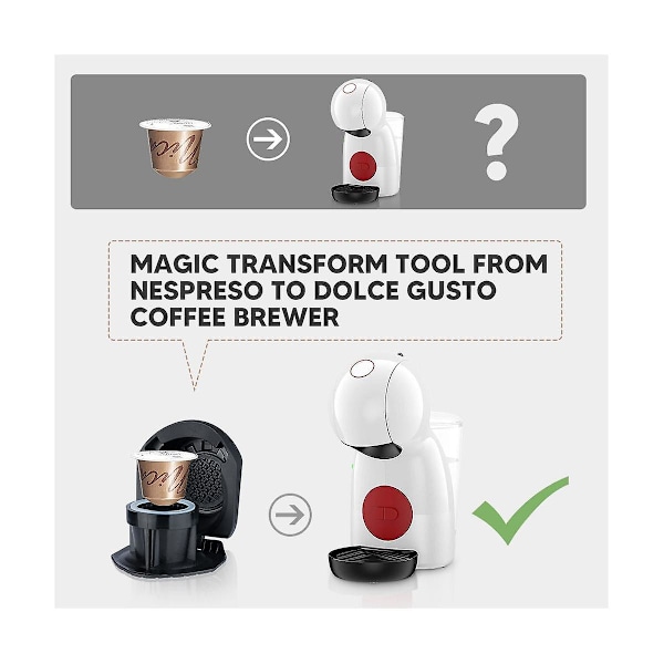 Återanvändbar Kaffeadapter för /Xs 2 Kapselomvandlare med Pulverpresshammare