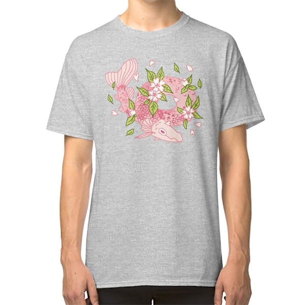 Rosa Sakura Fiskeorm Klær T-skjorte white XL