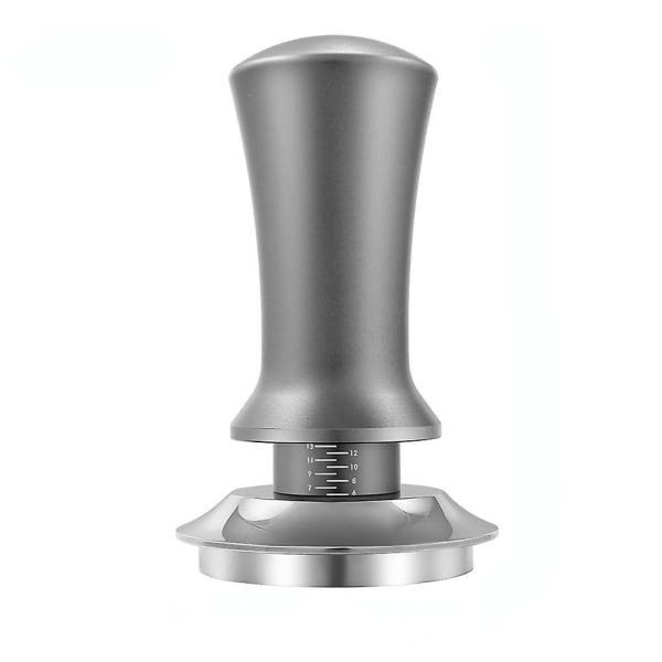 Kaffetamper med Justerbar Dybde, Graderet 30lb Espresso Fjeder Kalibreret Tamper Rustfrit Stål