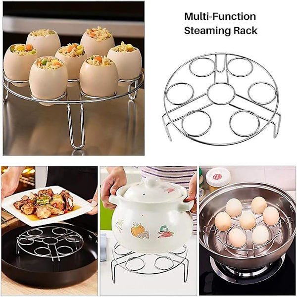 3-pack tryckkokare tillbehör rostfritt stål korg med äggkokare rack, delare för kök as shown