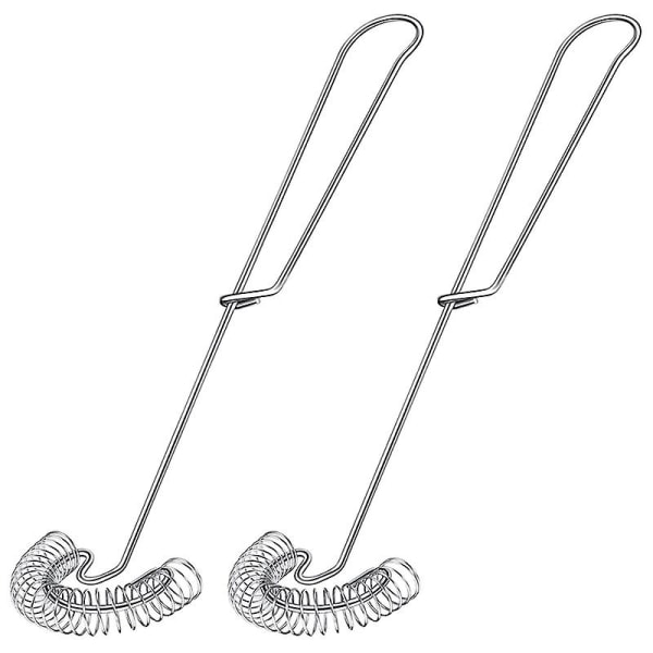 2 stk Eggpisk Små Eggpisk Rustfritt Stål Eggpisk Flat Fjær Spiral Eggpisk