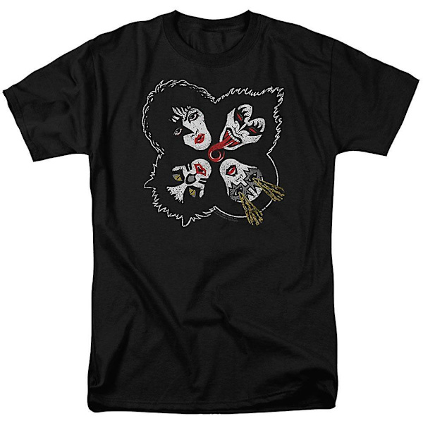 KISS Rock And Roll Heads T-shirt för Vuxna L