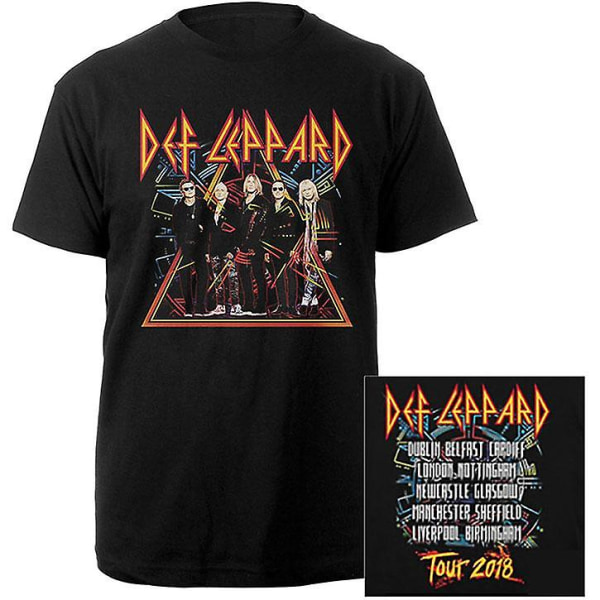 Def Leppard 2018 Tour Foto (Eks. Tour/Baktrykk) T-skjorte XXL