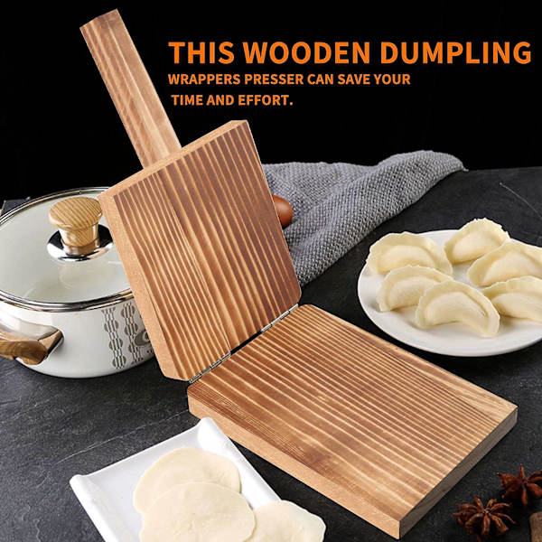 Degpressverktyg Degpressare Dumpling Skin Trä Dumpling Pressverktyg Degpressare Dumpling