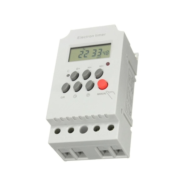 Kg316t-Ii DIN-skena mikrodatorklockstyrning omkopplare tidstyrning timer AC 220v 25A digital timer