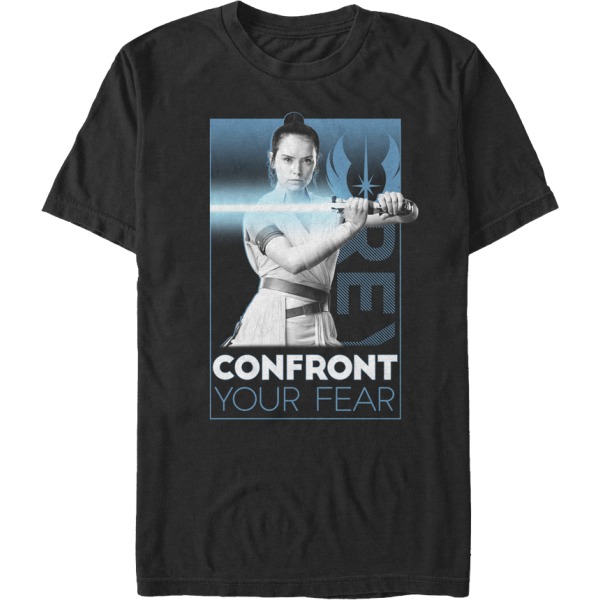 Rey Confront Your Fear Rise Of Skywalker Star Wars T-shirt XL