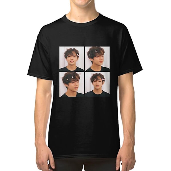 Bts Taehyung rosa pastell estetisk T-shirt XXL