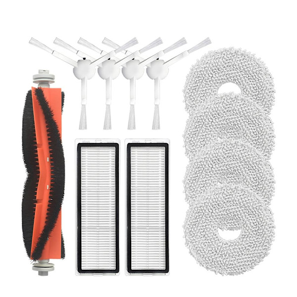 11-pak For B101cn Fejende Robot Hovedbørste Mop Filter Kit Tilbehør Udskiftning Vaskbar Mop Stang