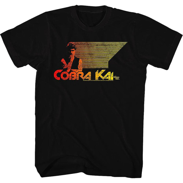 Retro Cobra Kai John Kreese Karate Kid T-paita XL