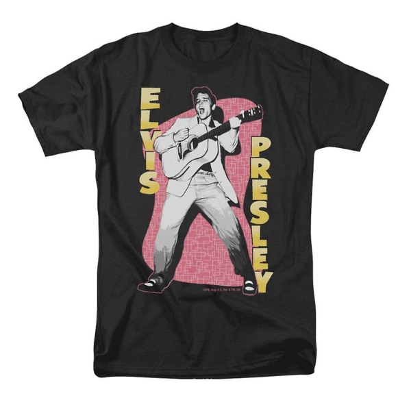 Elvis Presley Rosa Rock T-shirt L