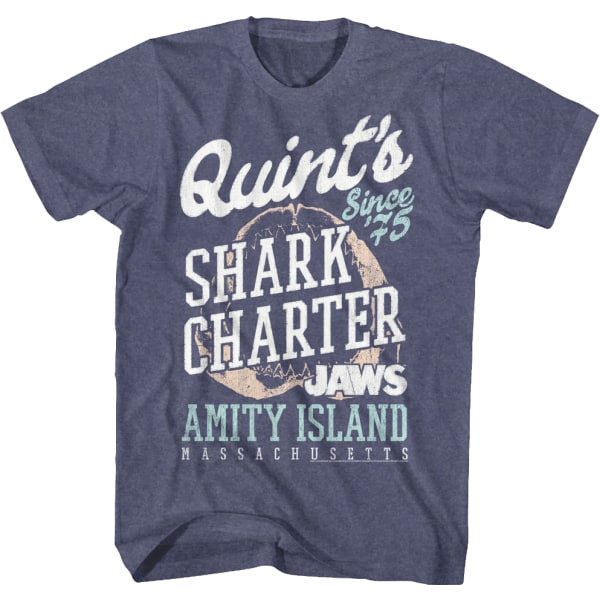 Quint's Shark Charter Jaws T-paita XXXL