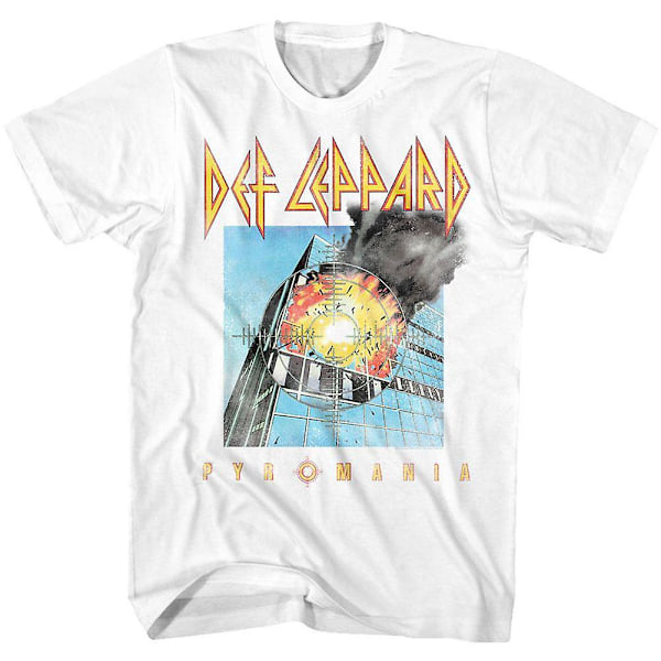 Def Leppard Faded Pyromania T-skjorte M