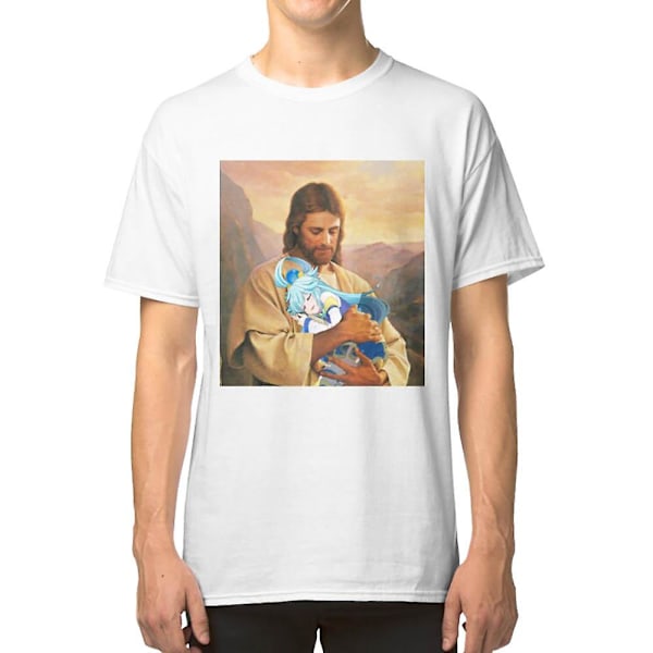 Jesus elsker Aqua <3 T-skjorte XXXL