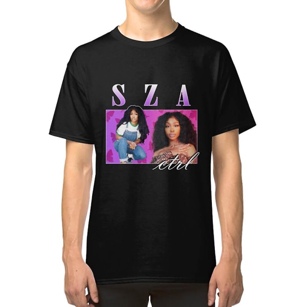 SZA retro vintage hiphop-T-shirt med 90-tals estetik M