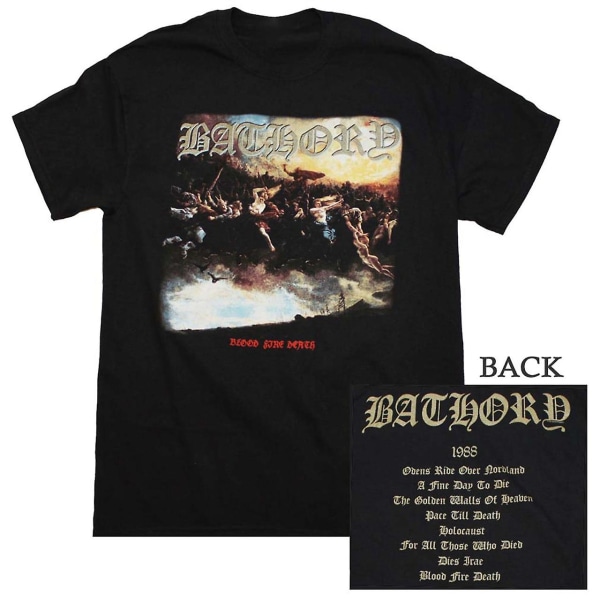 Bathory T-paita Bathory Blood Fire Death T-paita XXL