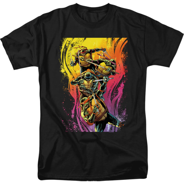 Farverige Attack Teenage Mutant Ninja Turtles T-shirt XL