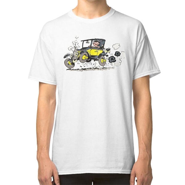 Gaston Lagaffe i bil T-shirt XXXL