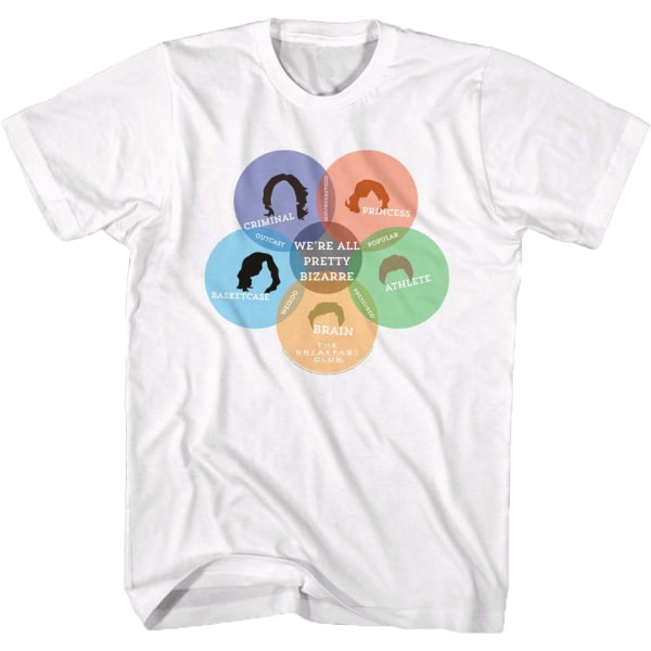 Venn Diagram Breakfast Club T-skjorte S