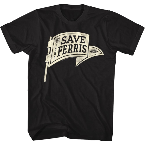 Sort Save Ferris Fanebann Ferris Bueller's Day Off T-shirt XXXL