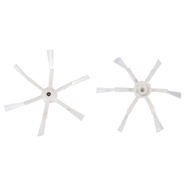 Vit 6-arms Sidoborste för 1s Xiaomi Robotdammsugare 2 S50 S51 S5 Dammsugardelar Tillbehör