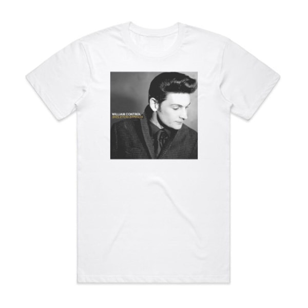 William Control Skeleton Strings Album Cover T-Shirt Hvid M