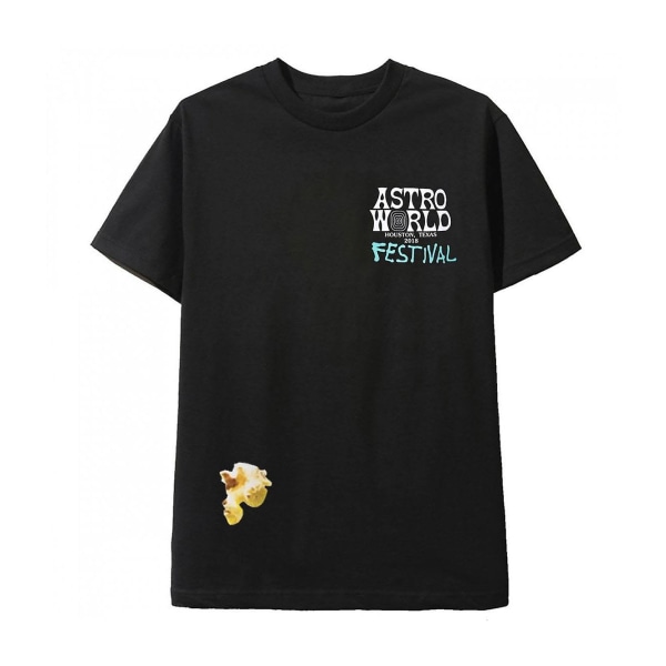Astroworld Black Tee Festival Airbrush T-shirt M