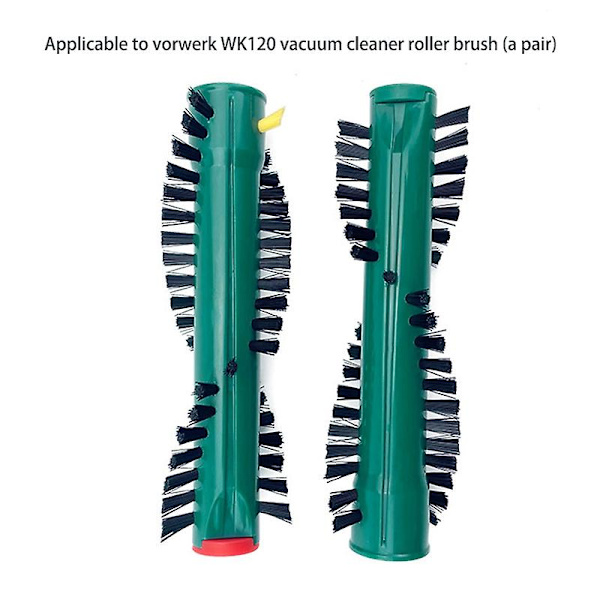 2 kpl Sweeper-rullaharjakit Mop-pääpuhdistustyökalu Vorwerk Vk118 Vk120 Vk121 Vk122 -imurille