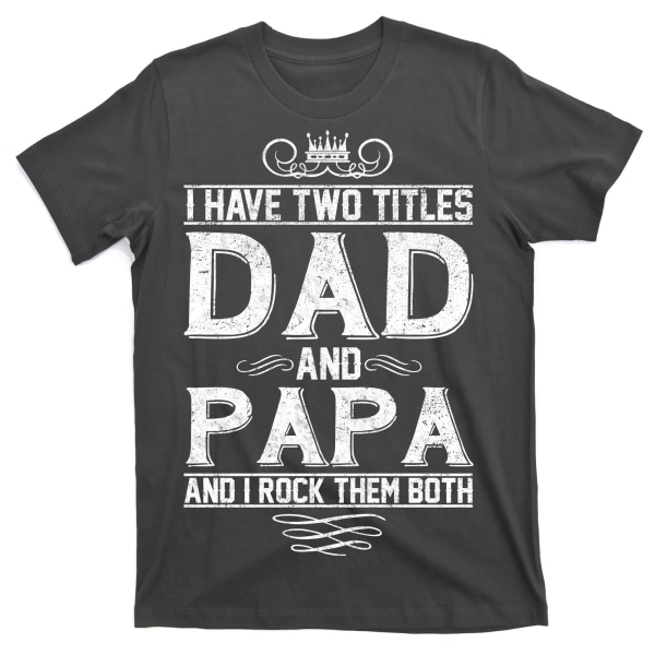Far Og Papa Rock'er Begge T-Shirt XXXL