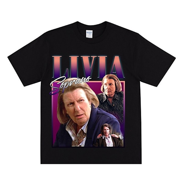 LIVIA SOPRANO Hyllest T-skjorte Black M