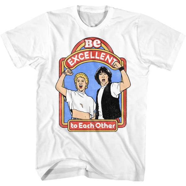 Vær Eksepsjonell Mot Hverandre Bill og Ted's Excellent Adventure T-skjorte XXXL