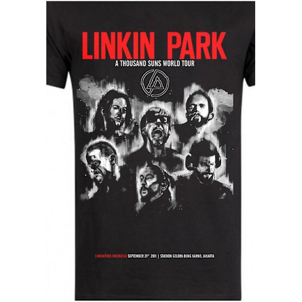 Linkin Park T-paita Musta A Thousand Suns Tour S
