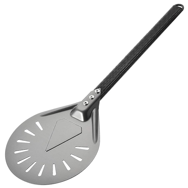 Vänd pizza med 8\" rund pizzapade i aluminium, 23,6\" totalt, ingång till utomhuspizzaugn