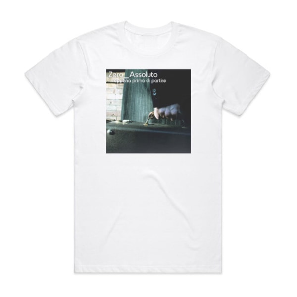 Zero assoluto Appena Prima Di Partire Album Cover T-Shirt Vit XXL