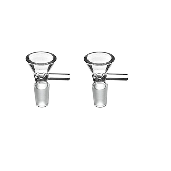 2 st Glas trattar Glas skål adapter Manuell Klar Diskställ Transparent Hållbar Glas tratt Skål