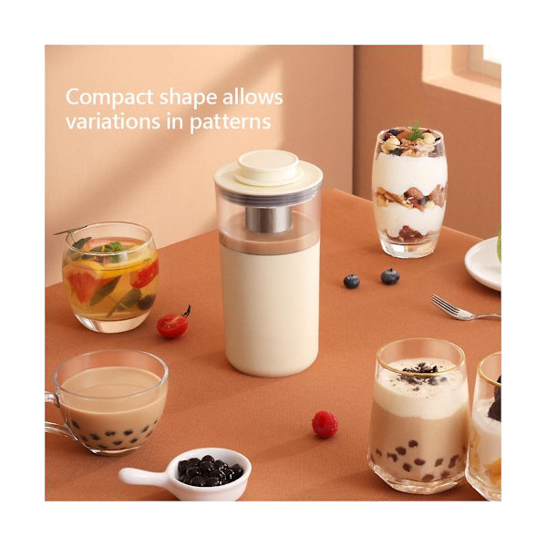 Multifunksjonell melkete-maskin blomsterfruktte melkeskumrør liten kaffemaskin hjemmekontor y