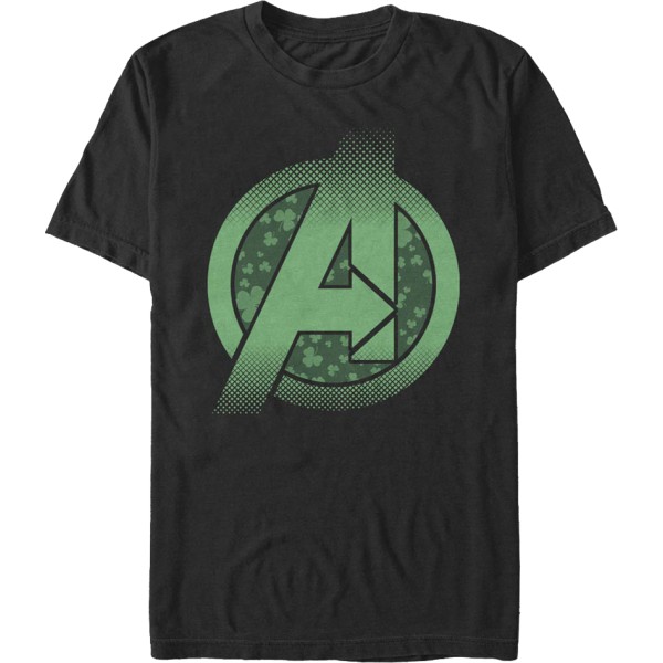 Avengers St. Patrick's Day Logo Marvel Comics T-shirt Ny S